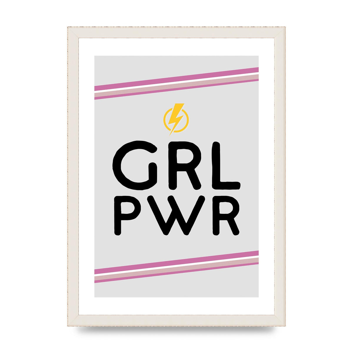 Girl Power" Wall Art - A3 framed