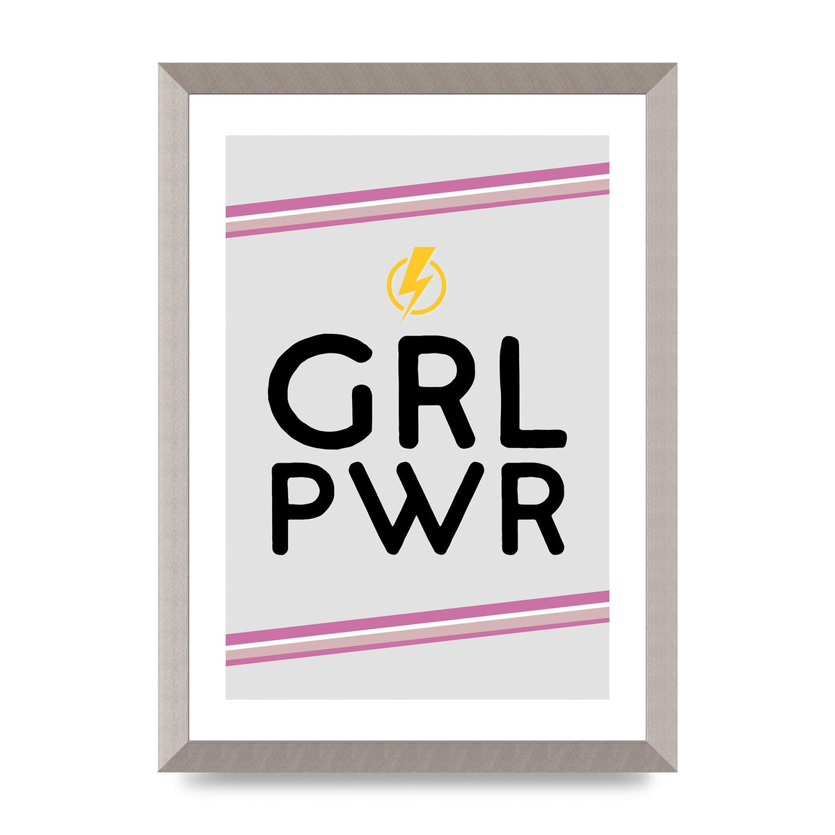 Girl Power" Wall Art - A3 framed