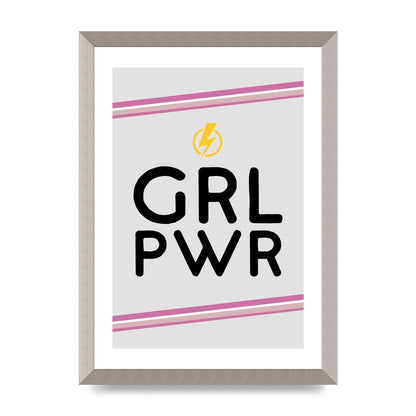 Girl Power" Wall Art - A3 framed