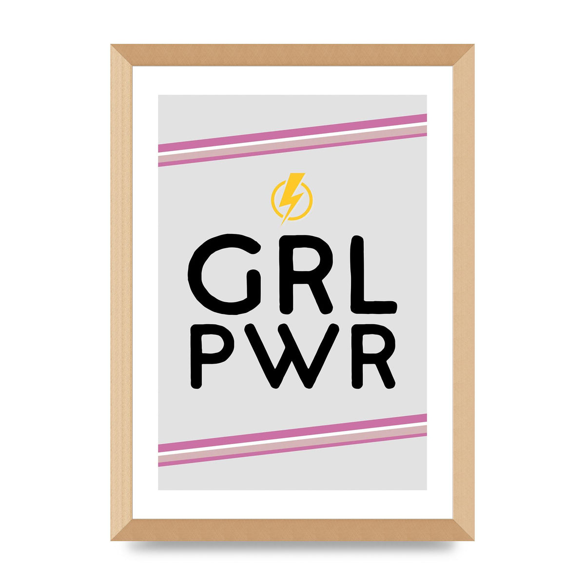 Girl Power" Wall Art - A3 framed