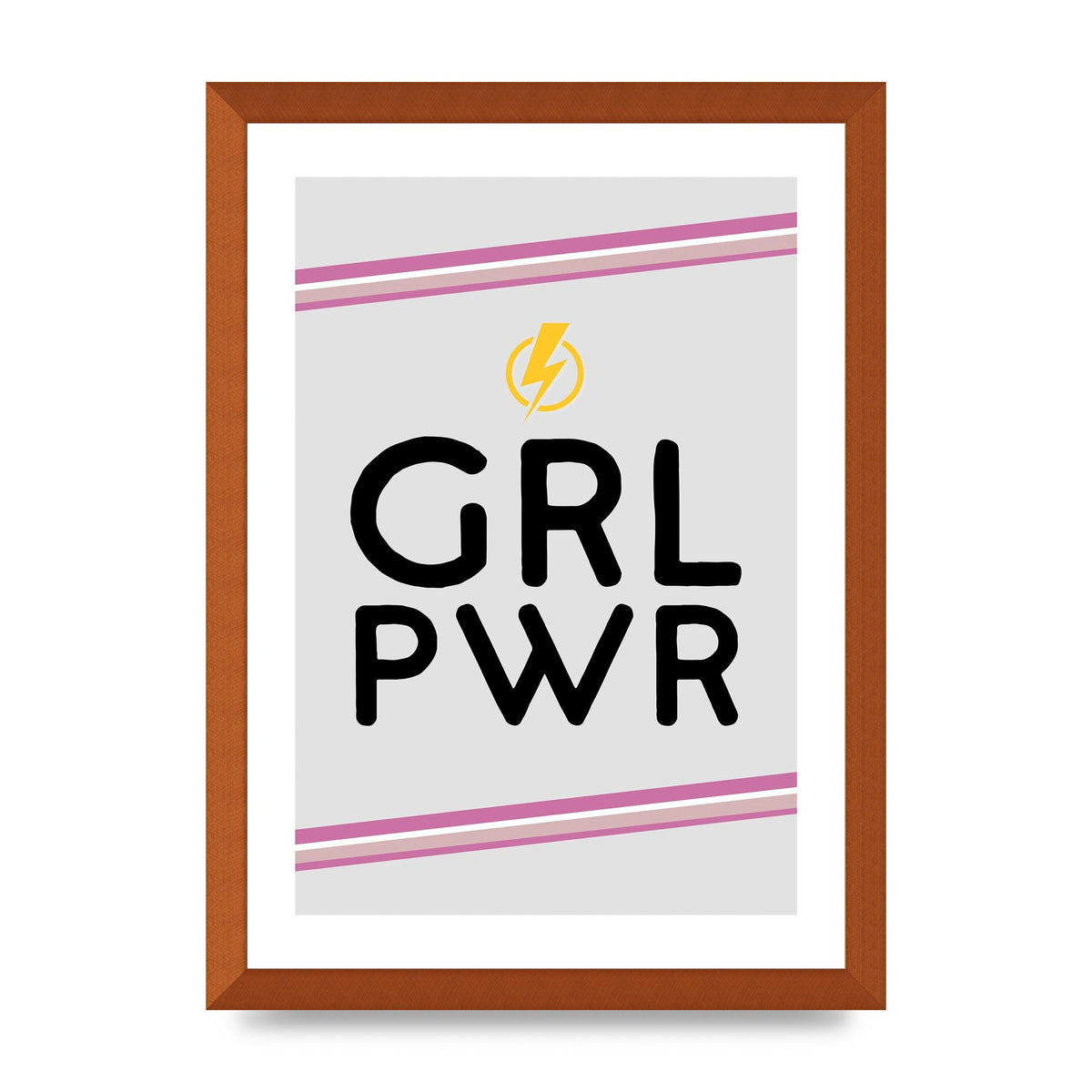 Girl Power" Wall Art - A3 framed