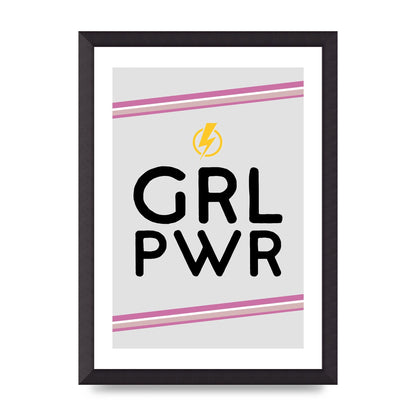 Girl Power" Wall Art - A3 framed