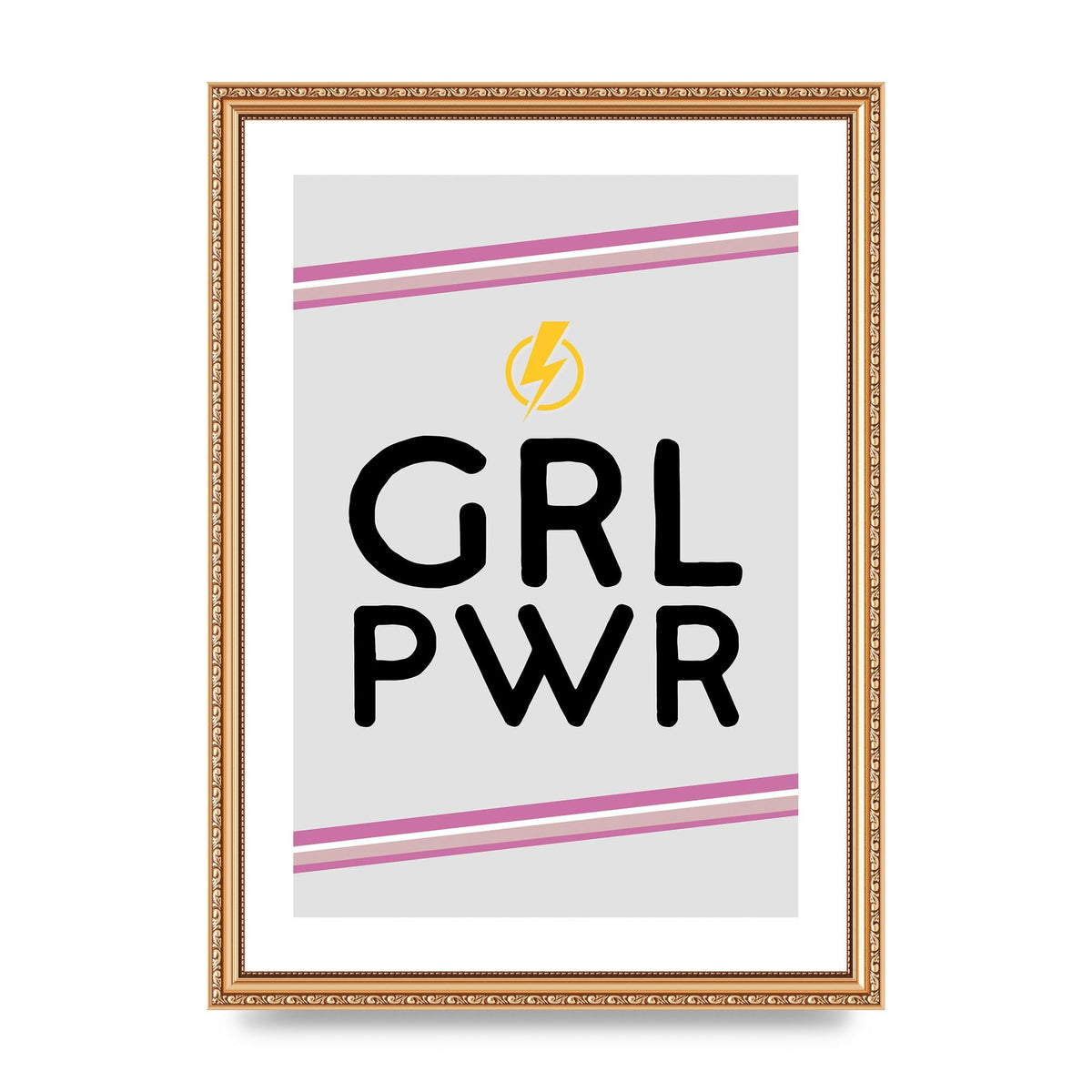 Girl Power" Wall Art - A3 framed