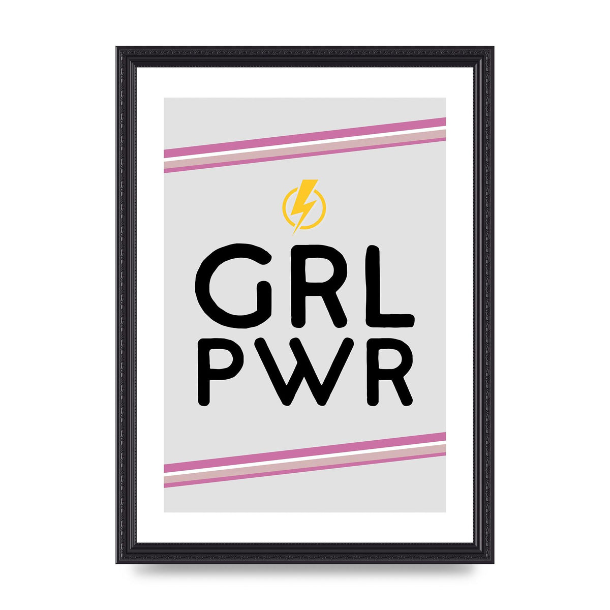 Girl Power" Wall Art - A3 framed