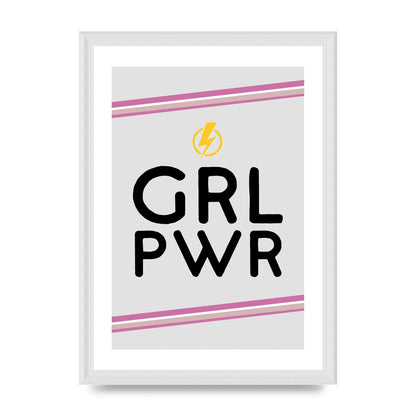 Girl Power" Wall Art - A3 framed