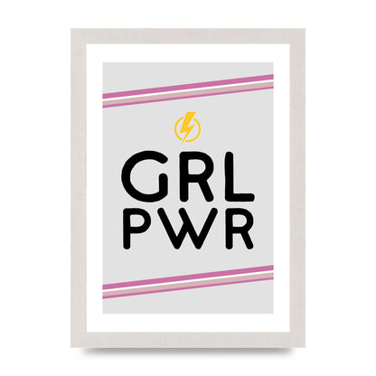 Girl Power" Wall Art - A4 framed