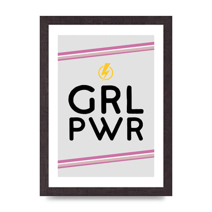 Girl Power" Wall Art - A4 framed