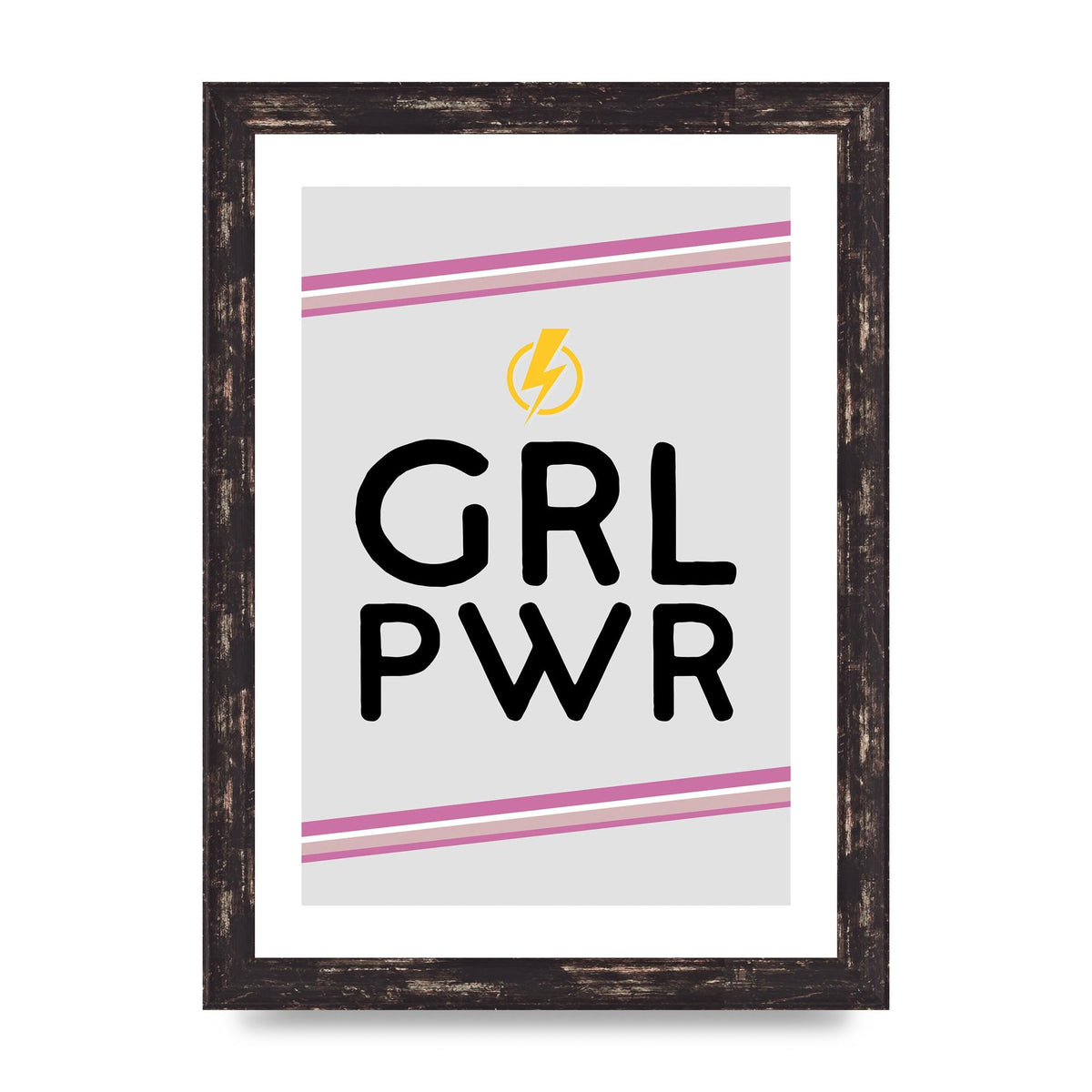 Girl Power" Wall Art - A4 framed
