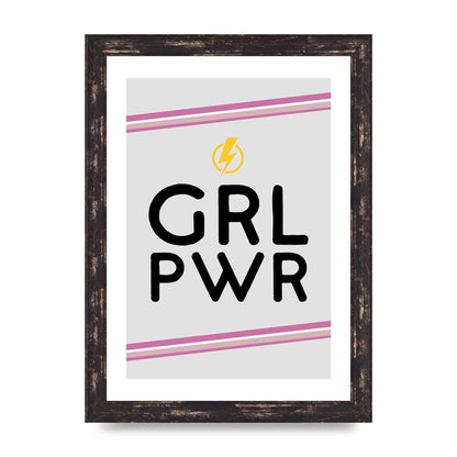 Girl Power" Wall Art - A4 framed