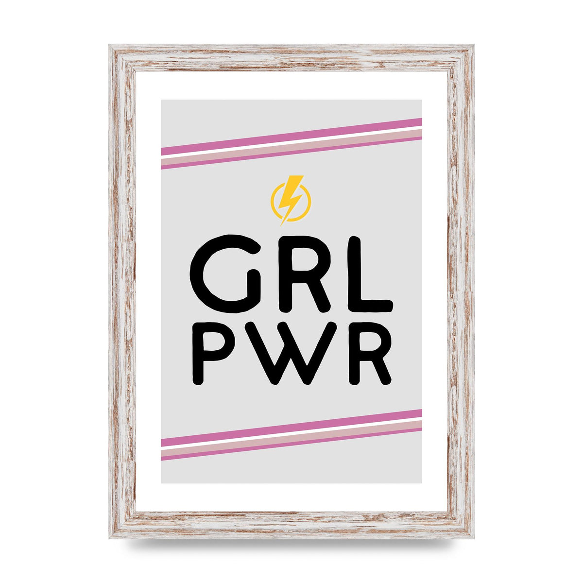 Girl Power" Wall Art - A4 framed