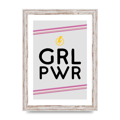 Girl Power" Wall Art - A4 framed