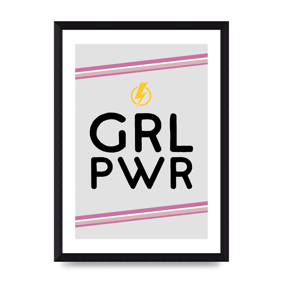 Girl Power" Wall Art - A4 framed