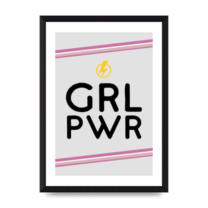 Girl Power" Wall Art - A4 framed