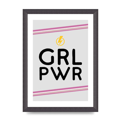 Girl Power" Wall Art - A4 framed