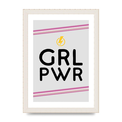 Girl Power" Wall Art - A4 framed