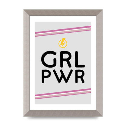 Girl Power" Wall Art - A4 framed