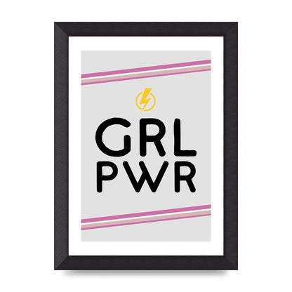 Girl Power" Wall Art - A4 framed