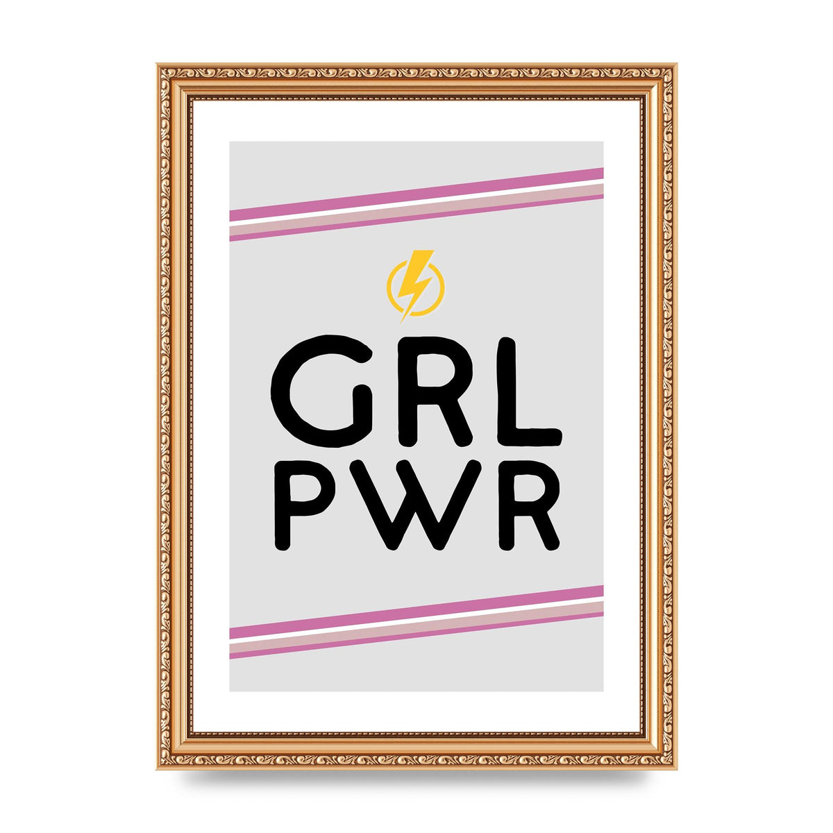 Girl Power" Wall Art - A4 framed