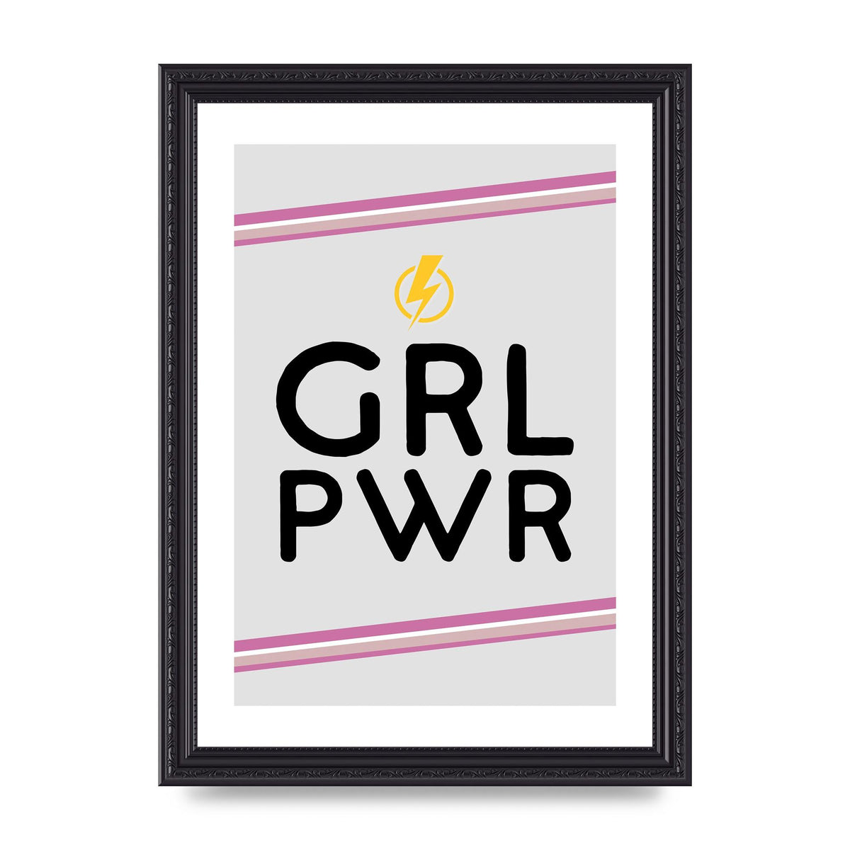 Girl Power" Wall Art - A4 framed
