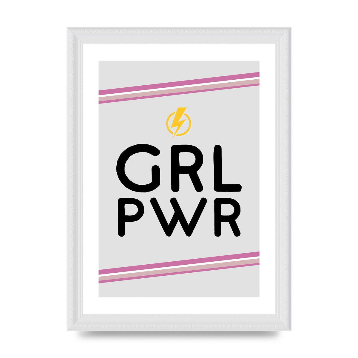 Girl Power" Wall Art - A4 framed