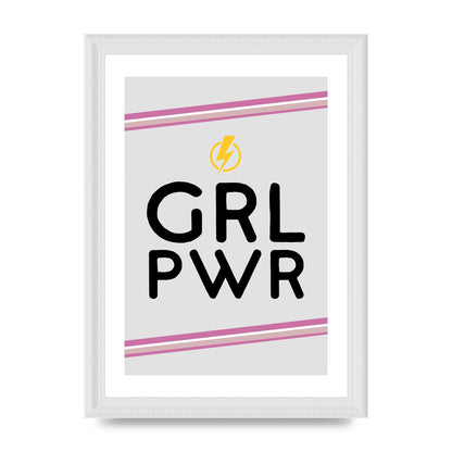 Girl Power" Wall Art - A4 framed