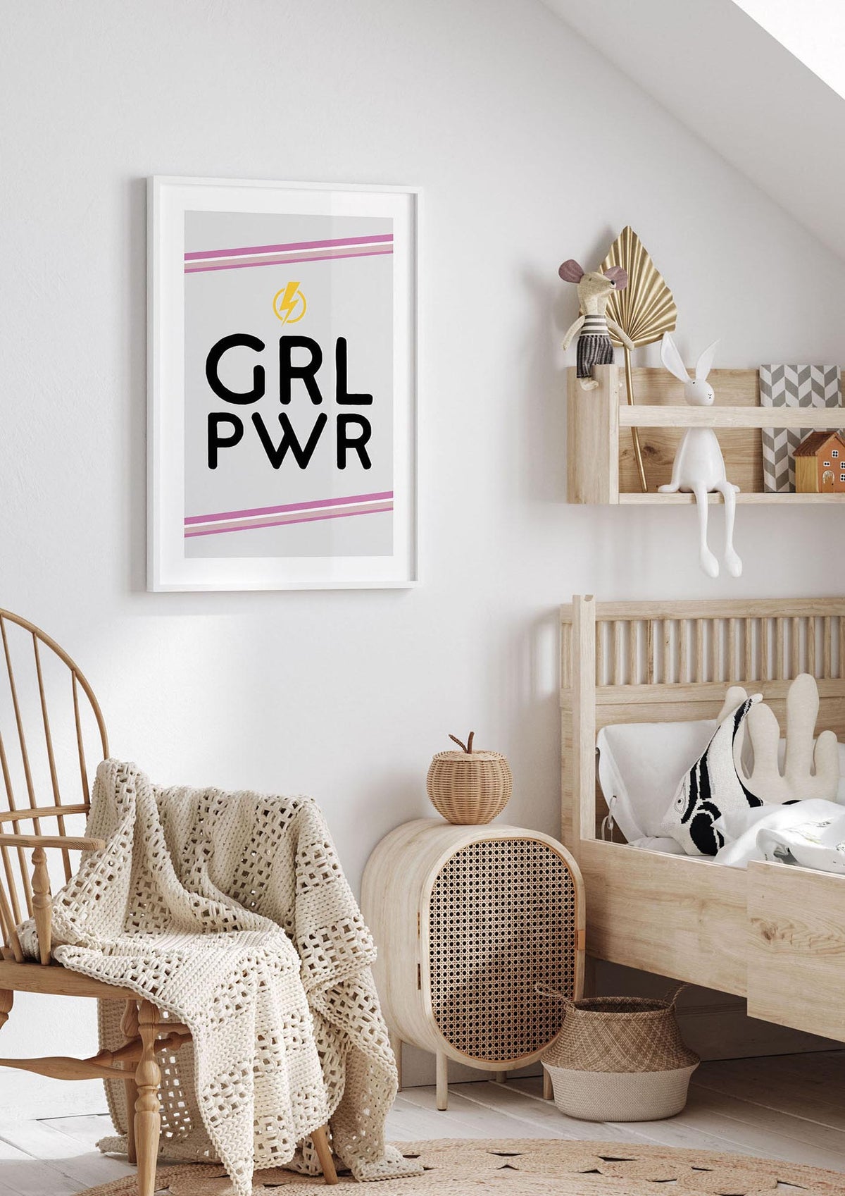 Girl Power" Wall Art - nursery 1