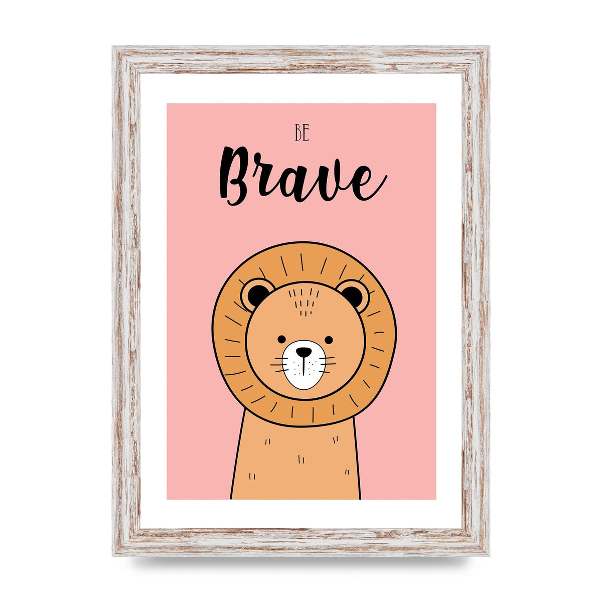 Be Brave Art For The Home - A4 framed