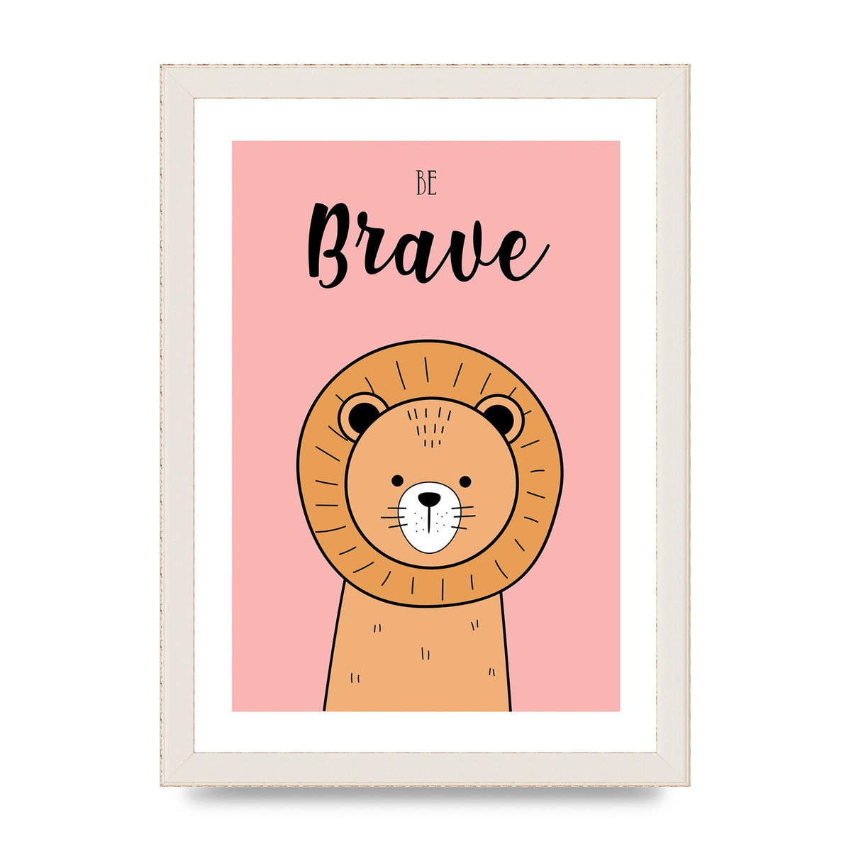 Be Brave Art For The Home - A4 framed