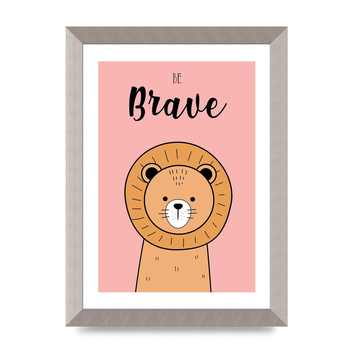 Be Brave Art For The Home - A4 framed