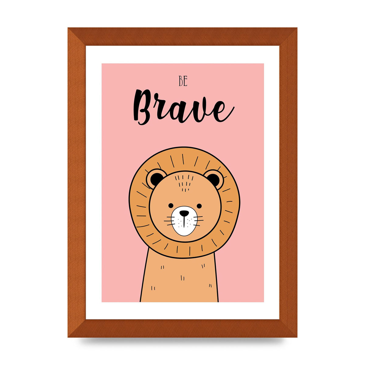 Be Brave Art For The Home - A4 framed