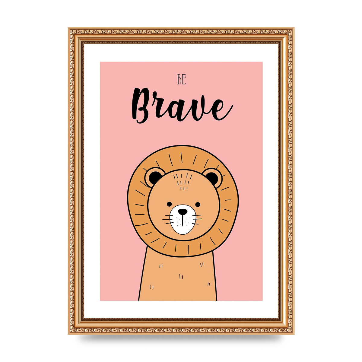 Be Brave Art For The Home - A4 framed