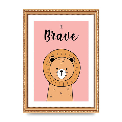 Be Brave Art For The Home - A4 framed