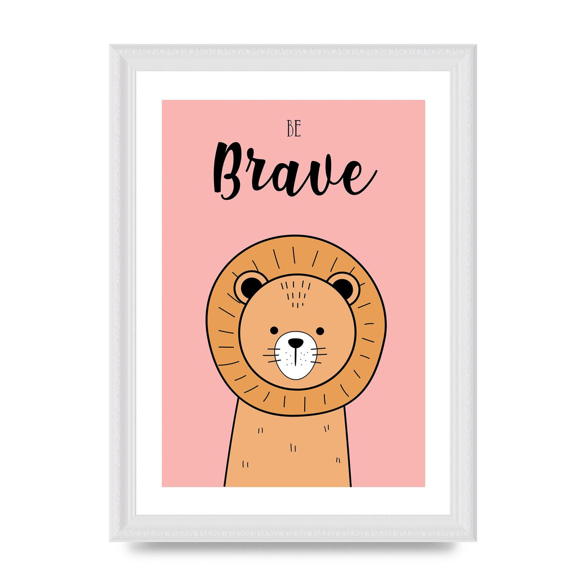 Be Brave Art For The Home - A4 framed
