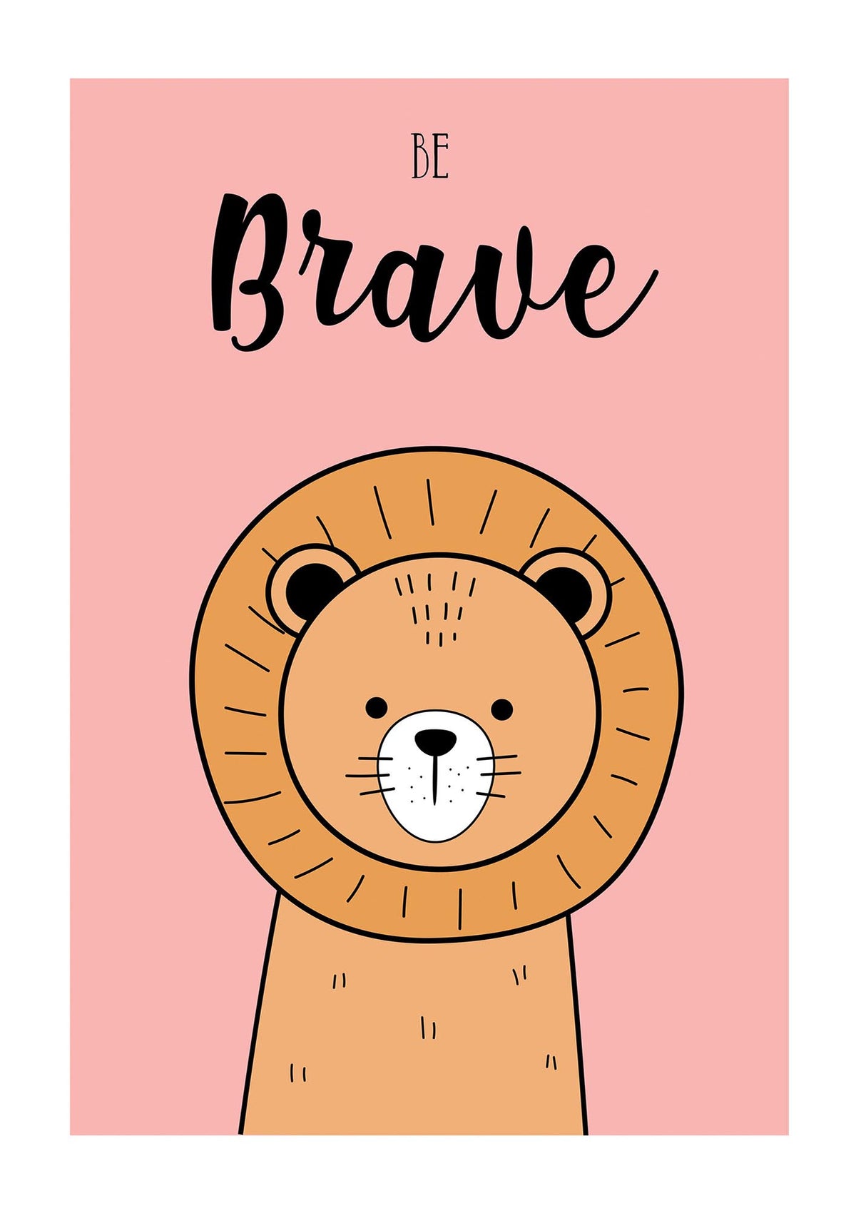 Be Brave Art For The Home - detail