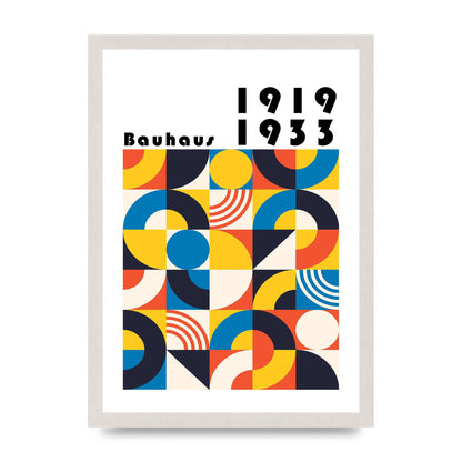 Bauhaus Style 1 Printed Poster - A3 framed