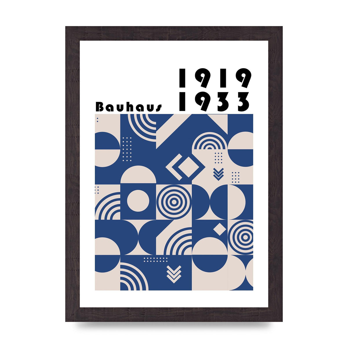 Bauhaus Style 3 Art For The Home - A4 framed
