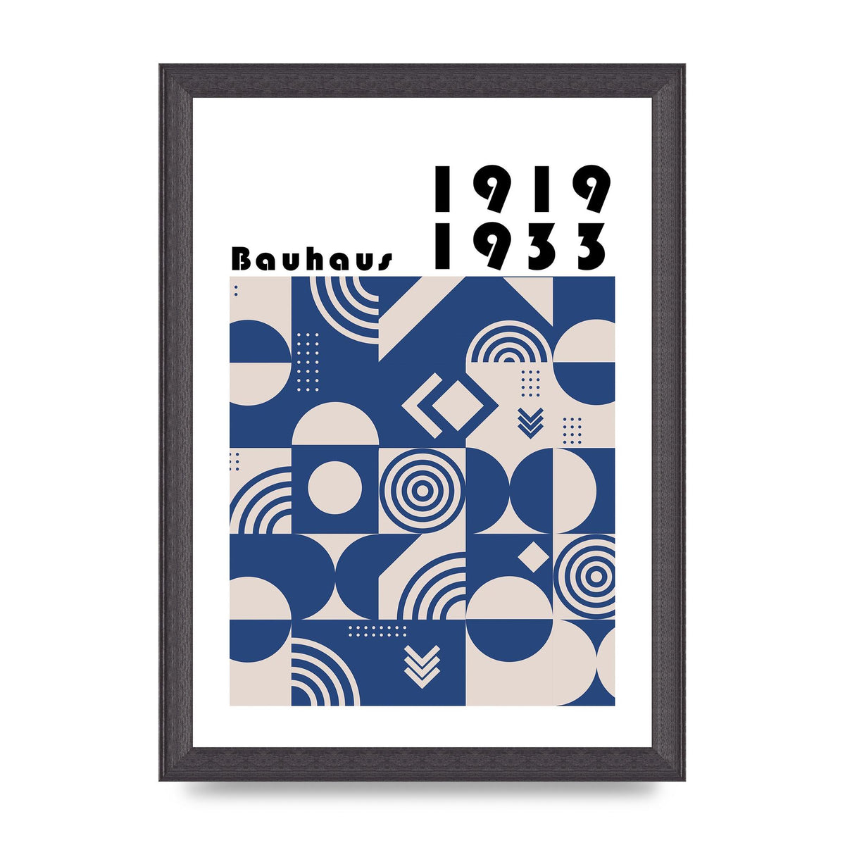 Bauhaus Style 3 Art For The Home - A4 framed