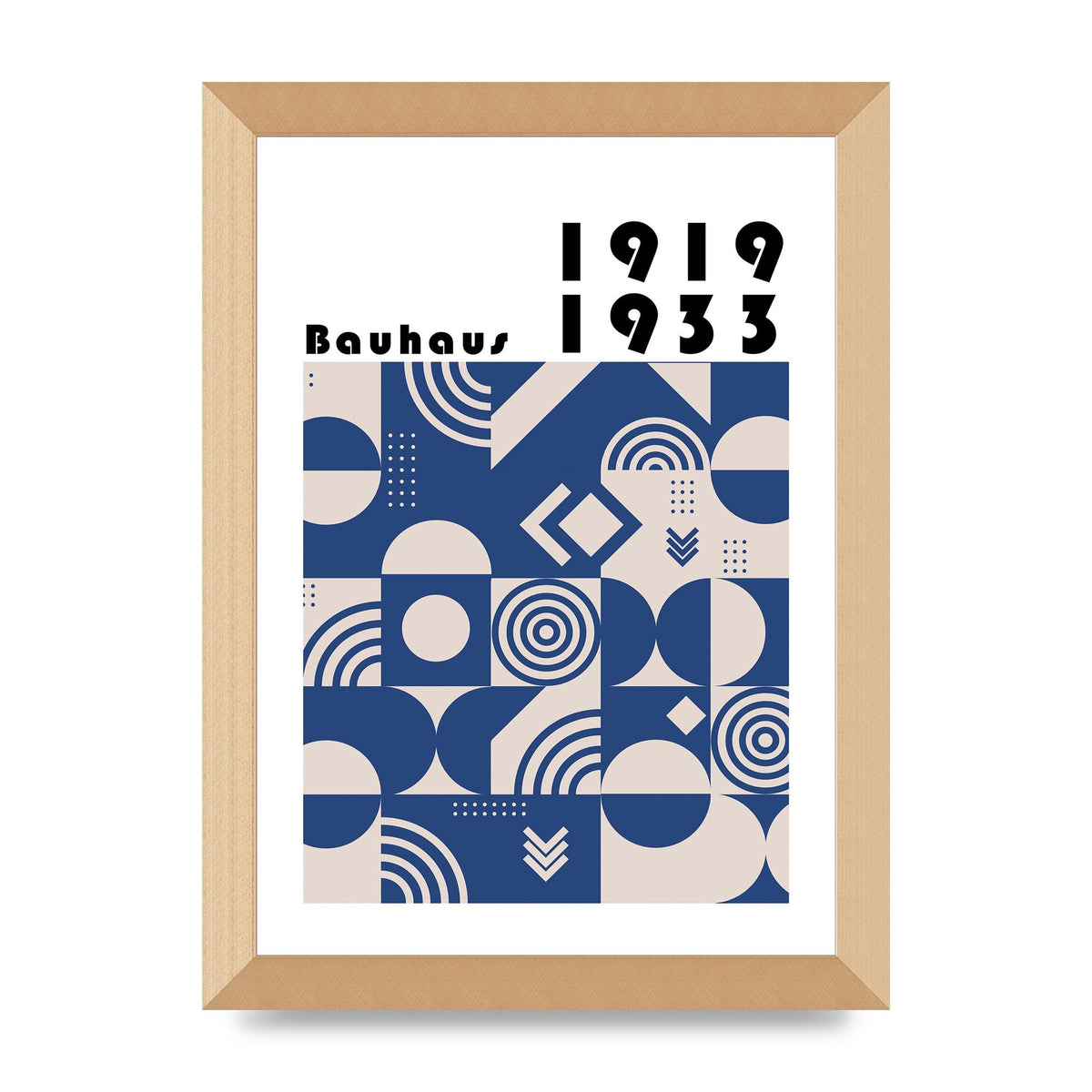 Bauhaus Style 3 Art For The Home - A4 framed