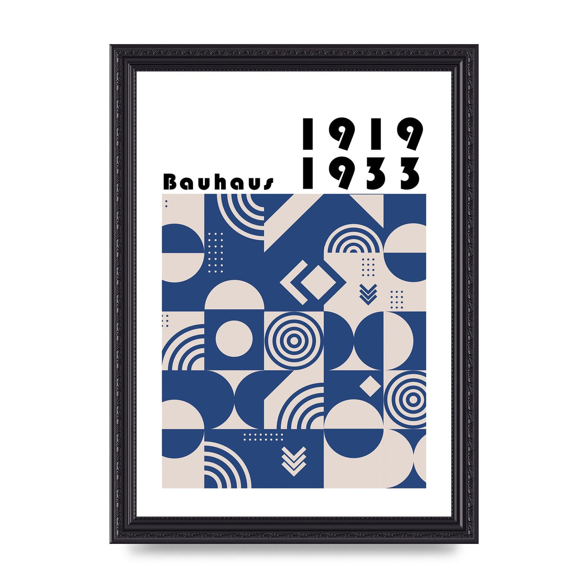 Bauhaus Style 3 Art For The Home - A4 framed