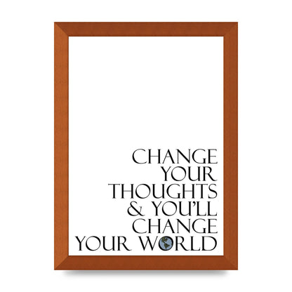 Change Your Thoughts" Wall Art - A4 framed