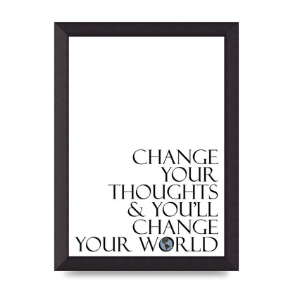 Change Your Thoughts" Wall Art - A4 framed