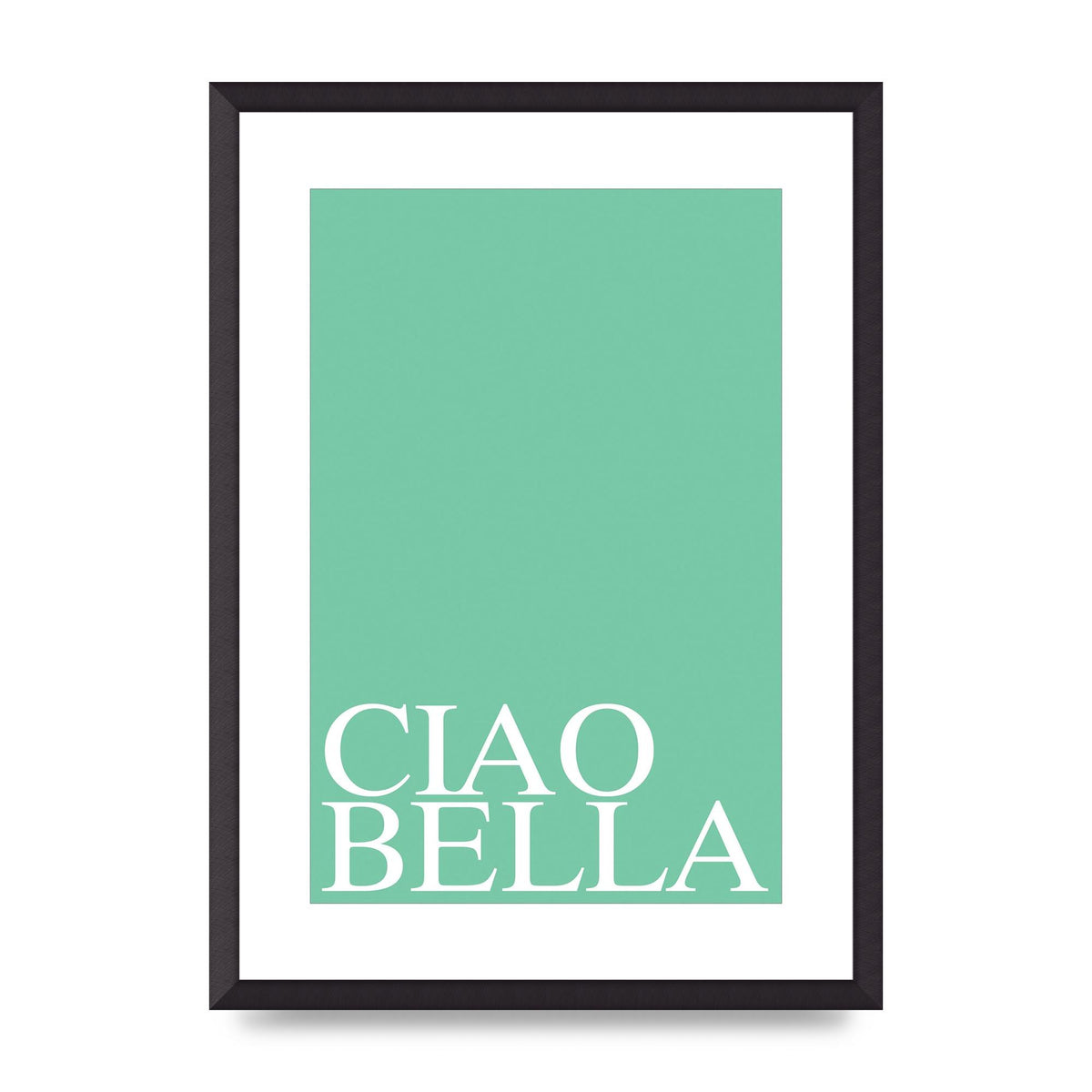 Ciao Bella" Printed Poster - A2 framed