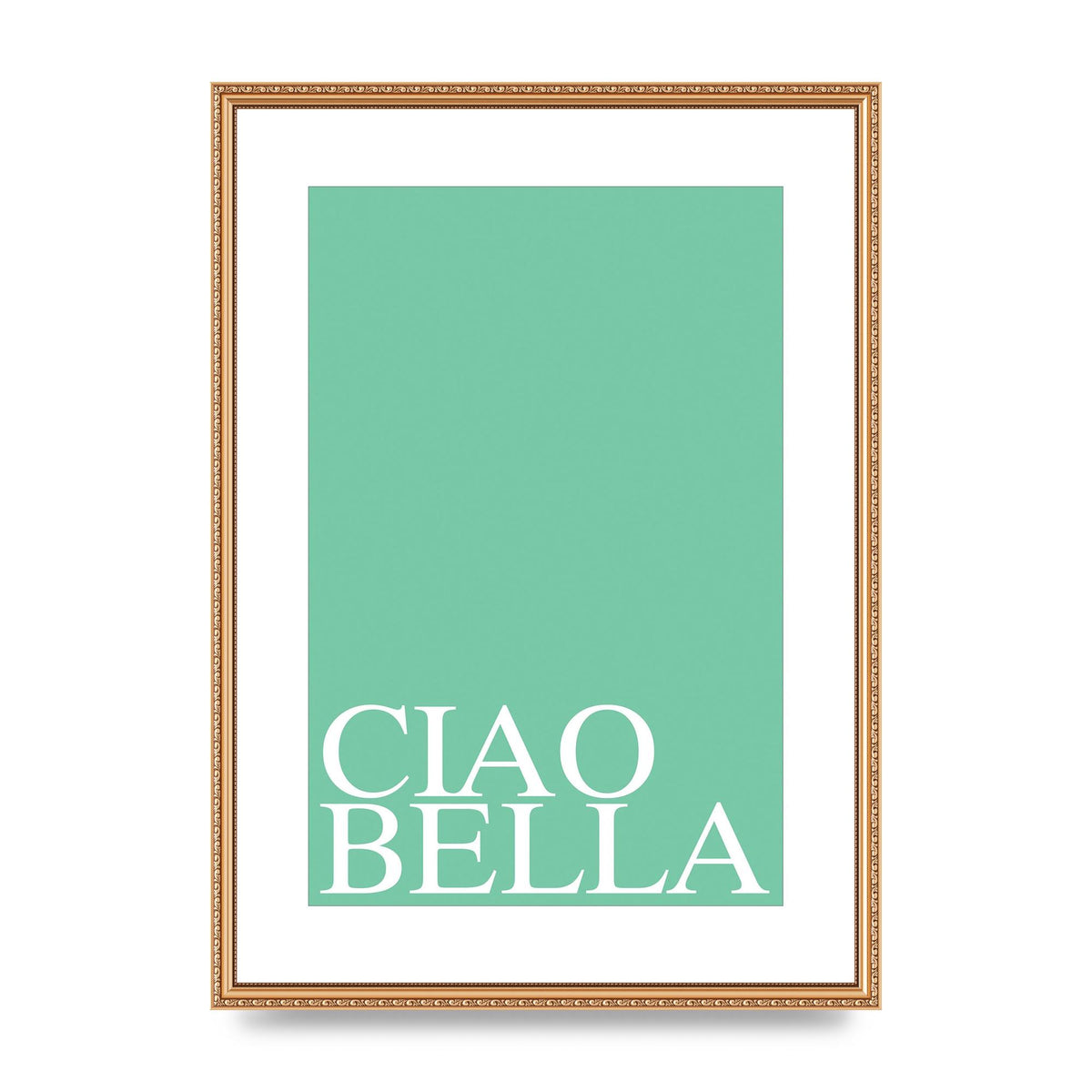 Ciao Bella" Printed Poster - A2 framed