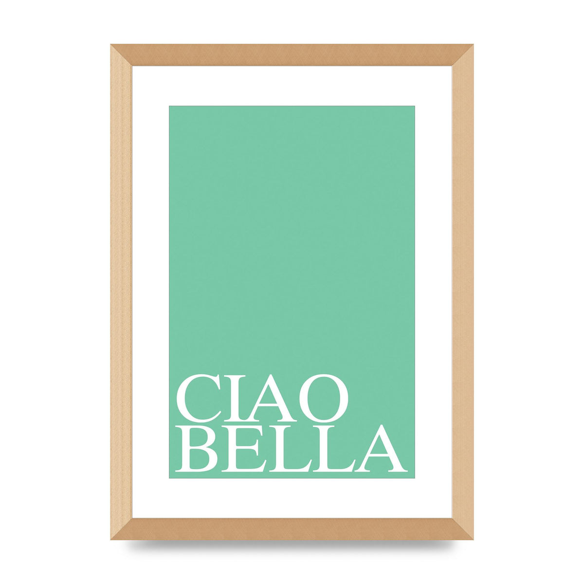 Ciao Bella" Printed Poster - A3 framed
