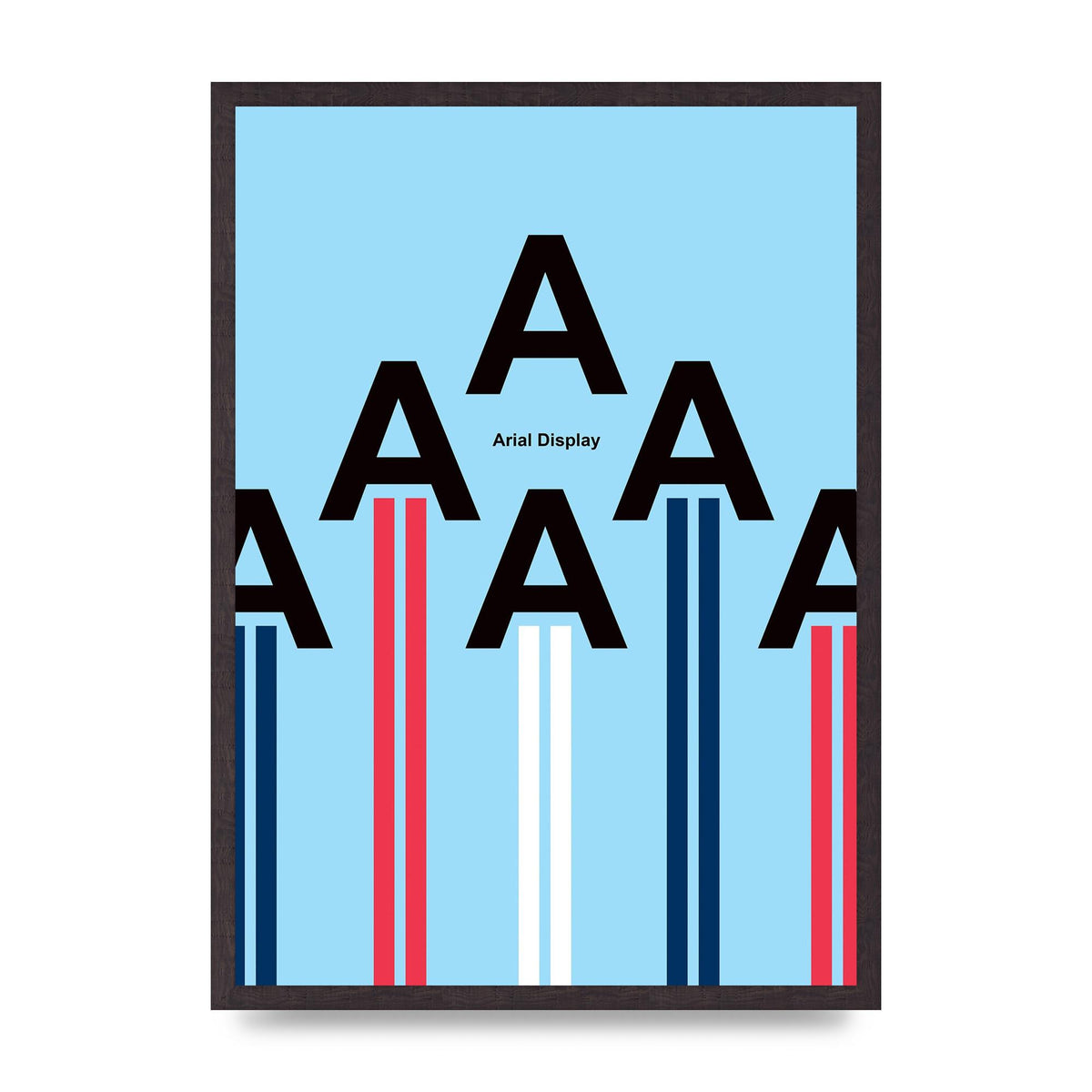Arial Display Printed Poster - A2 framed