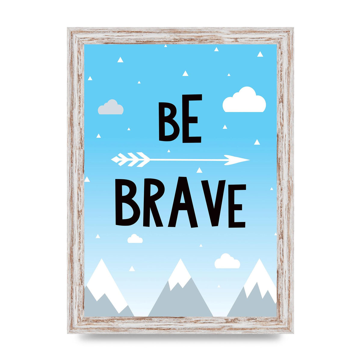 Be Brave" Wall Art - A4 framed