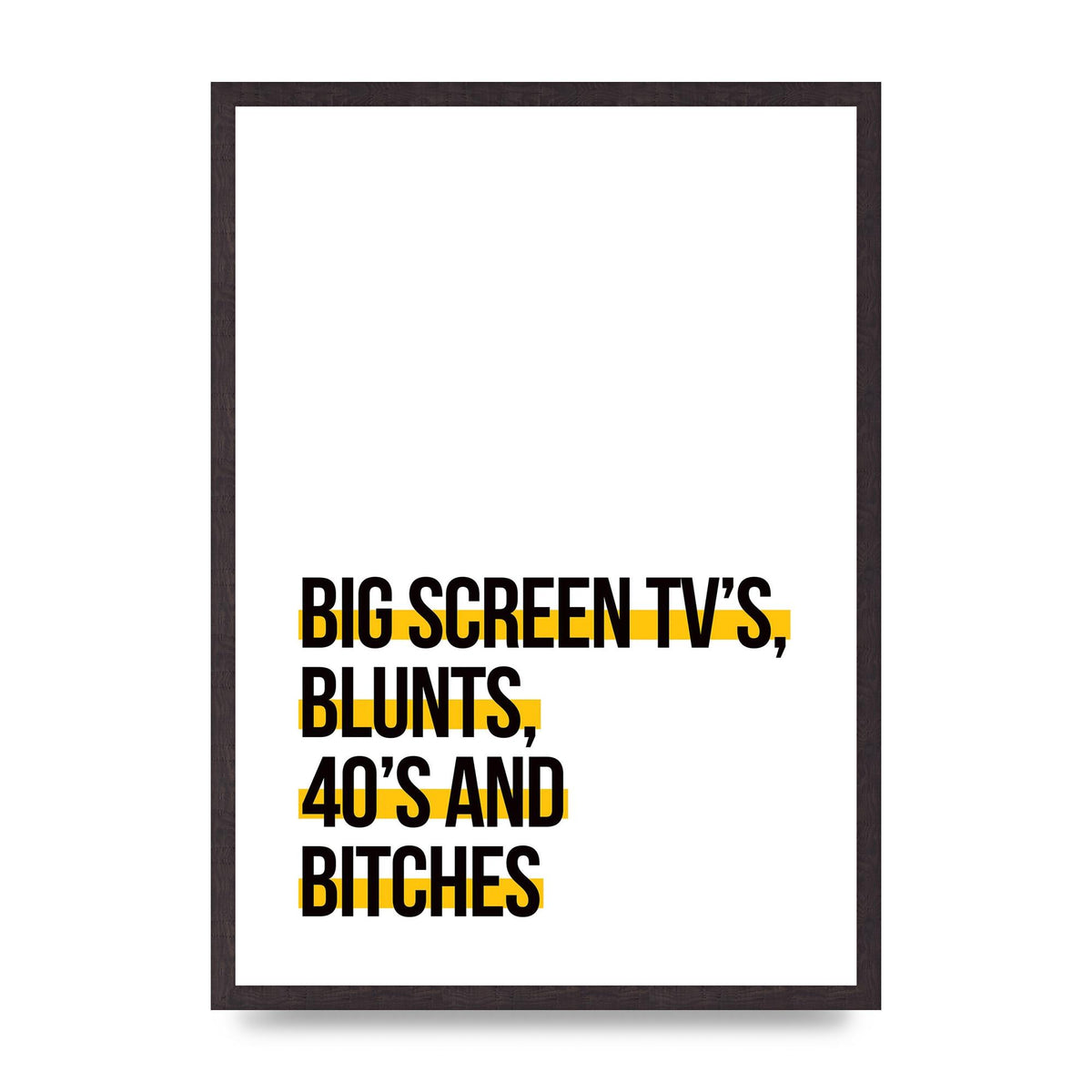 Big Screen Tvs" Wall Art - A2 framed
