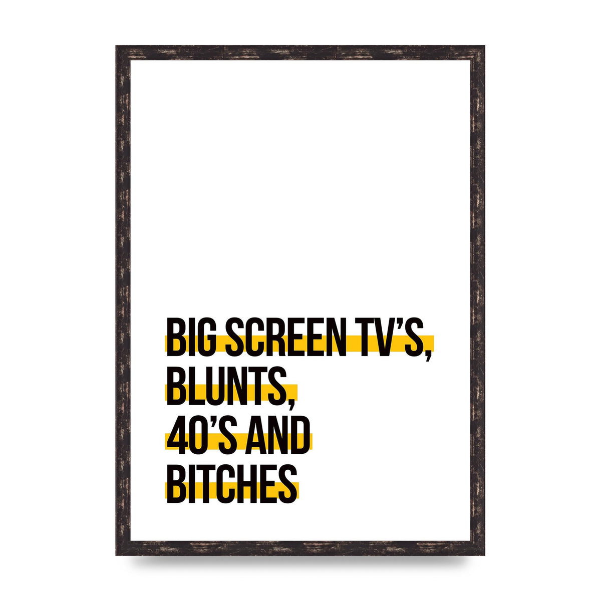 Big Screen Tvs" Wall Art - A2 framed
