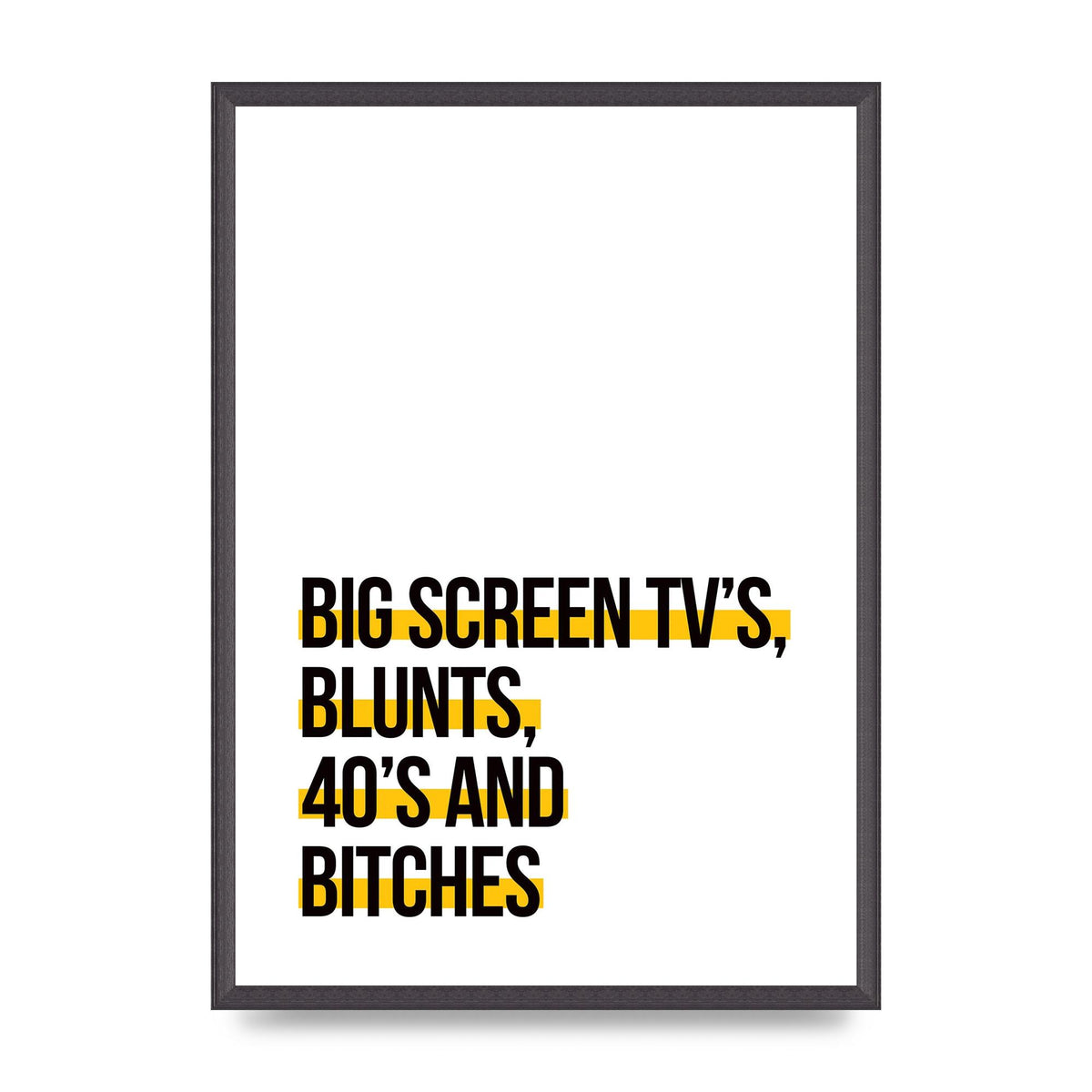 Big Screen Tvs" Wall Art - A2 framed