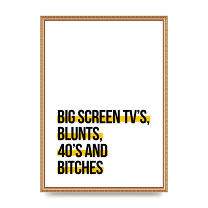 Big Screen Tvs" Wall Art - A2 framed